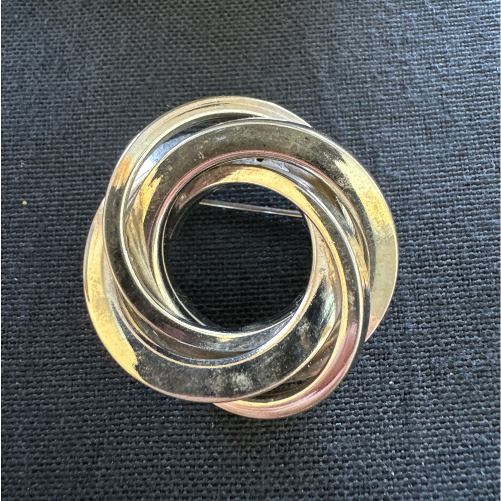 Vintage Silver tone Infinity Circle